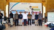 Pelaksanaan Sosialisasi Program Bakti Aksi dan Peresmian Program Internet Bakti Kominfo Tahun 2023 yang dilaksanakan di Bamboo Creative Center, Desa Selaawi, Kecamatan Selaawi, Kabupaten Garut, Selasa (21/2/3/2023). (Foto : M. Azi Zulhakim & Moch. Ahdiansyah/Diskominfo Garut).