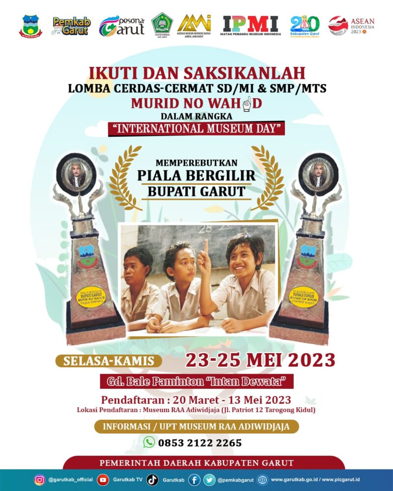 Berkaitan dengan peringatan tersebut, Museum R.A.A Adiwidjaja Dinas Pariwisata dan Kebudayaan (Disparbub) Kabupaten Garut menyelenggarakan Lomba Cerdas-Cermat Tingkat SD/MI dan SMP/MTs bertajuk