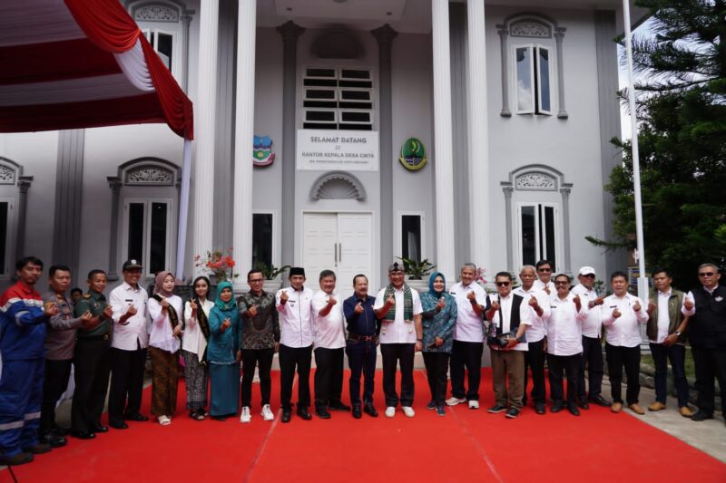 Pelaksanaan Verifikasi Lapangan dalam Lomba Desa Kelurahan Tingkat Provinsi Jawa Barat Tahun 2023 yang berlangsung di Desa Cinta, Kecamatan Karangtengah, Kabupaten Garut, Rabu (21/6/2023).