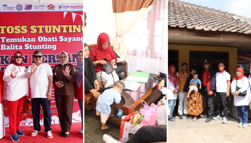 Bupati Garut, Rudy Gunawan membuka dan melakukan kunjungan ke rumah balita stunting dalam acara Gerakan Bersama Intervensi Stunting melalui program Temukan, Obati, Sayangi, balita Stunting (TOSS) dengan tema