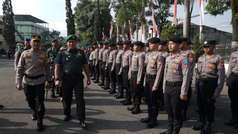 Pelaksanaan Apel Gelar Pasukan OPS Zebra Lodaya - 2023, yang dilaksanakan di Mako Polres Garut, Jalan Jenderal Sudirman, Kecamatan Karangpawitan, Kabupaten Garut, Senin (04/09/2023