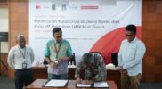 Pelaksanaan Peluncuran Kolaborasi di Jawa Barat dan Kick Off Pelatihan UMKM di Kabupaten Garut, yang dilaksanakan di Aula Bank BJB Garut, Jalan Ahmad Yani, Kecamatan Garut Kota Kabupaten Garut, Selasa (12/12/2023).