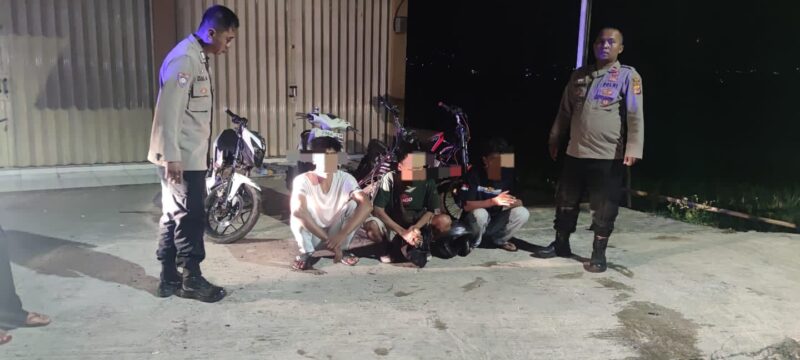 Bertempat di Jl. Raya Sawah Lega sekitar pukul 00.15 WIB, Polsek Wanaraja mengamankan 4 orang beserta 4 unit sspeda motor yang diduga hendak melakukan balap liar di Jl. Raya Sawah Lega. Sabtu (23/12/2023).