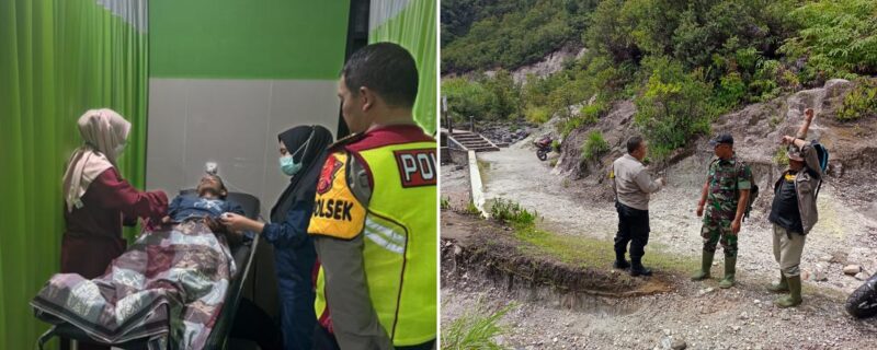 Polsek Wanaraja Polres Garut temukan orang yang hilang di kawasan taman wisata alam cagar alam Talaga Bodas Desa Sukahurip Kecamatan Pangatikan Kabupaten Garut. Kamis (11/01/2024).