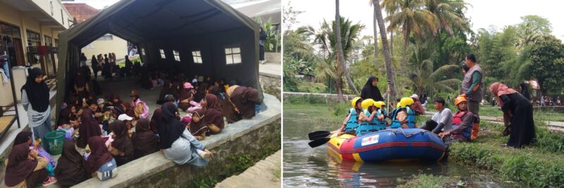 SDIT Miftahul Huda kembali menggelar pelatihan mitigasi bencana, kali ini dengan fokus pada penanggulangan gempa bumi dan banjir. Kegiatan tahunan ini bertujuan untuk membangun kesiapsiagaan siswa menghadapi potensi bencana alam, seperti gempa bumi yang menurut Badan Nasional Penanggulangan Bencana (BNPB) bisa terjadi di daerah mereka.