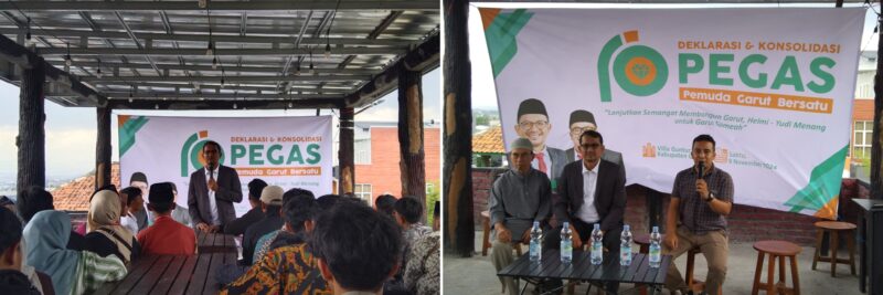 Calon Bupati Garut nomor urut 01, Dr. Helmi Budiman, terus menggalang dukungan melalui deklarasi dan konsolidasi bersama pemuda dalam acara 