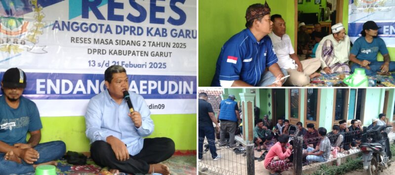 Dalam upaya menyerap aspirasi masyarakat, Anggota DPRD Kabupaten Garut, Endang Saepudin, menggelar reses masa sidang II di Kampung Sadahurip, Desa Sukahurip, Kecamatan Pangatikan. Reses ini menjadi momentum penting bagi warga untuk menyampaikan berbagai permasalahan yang mereka hadapi, mulai dari BPJS FBI Kesehatan,infrastruktur jalan, hingga kebutuhan perasana pesantren, madrasah.
