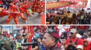 Pelaksanaan perayaan Cap Go Meh di Kabupaten Garut yang dilaksanakan di Jalan Guntur, Kecamatan Garut Kota, Minggu (23/2/2025). 