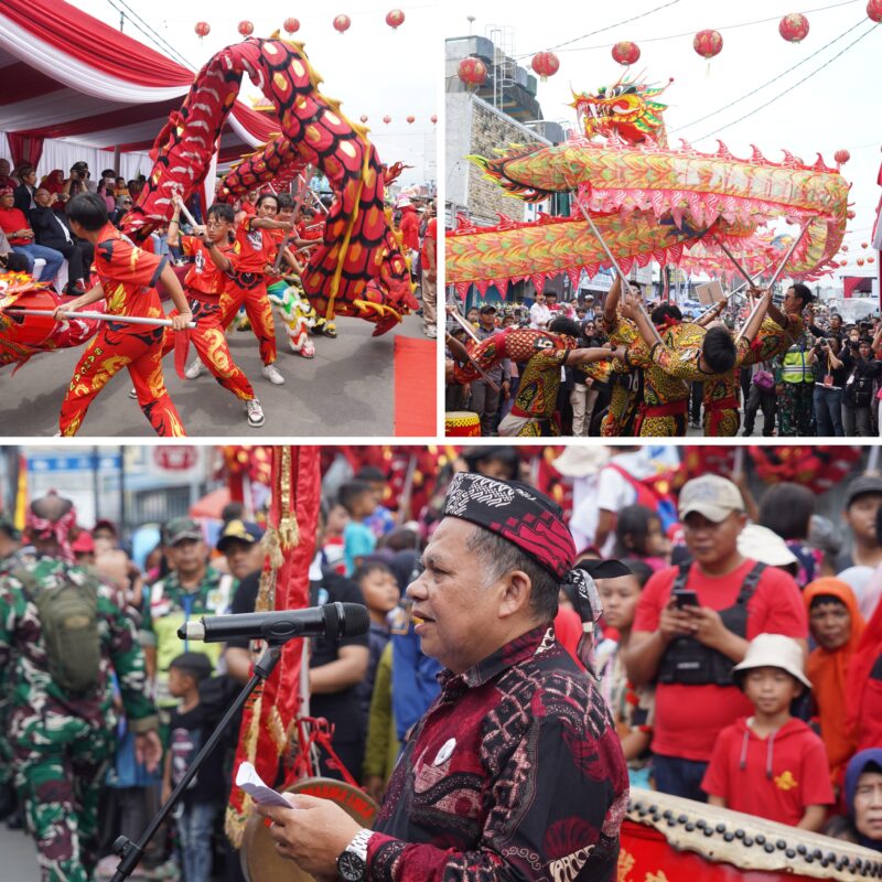 Pelaksanaan perayaan Cap Go Meh di Kabupaten Garut yang dilaksanakan di Jalan Guntur, Kecamatan Garut Kota, Minggu (23/2/2025). 