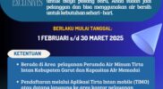 Menyambut Hari Jadi Garut ke-212, Perumda Air Minum Tirta Intan Garut meluncurkan program keringanan biaya pasang baru sambungan rumah guna mendorong akses masyarakat terhadap air minum bersih. Melalui inisiatif ini, biaya pemasangan sambungan rumah yang semula mencapai Rp1.400.000,- kini dipotong menjadi hanya Rp700.000,-, sebuah langkah strategis untuk mendukung peningkatan kualitas hidup warga Garut.