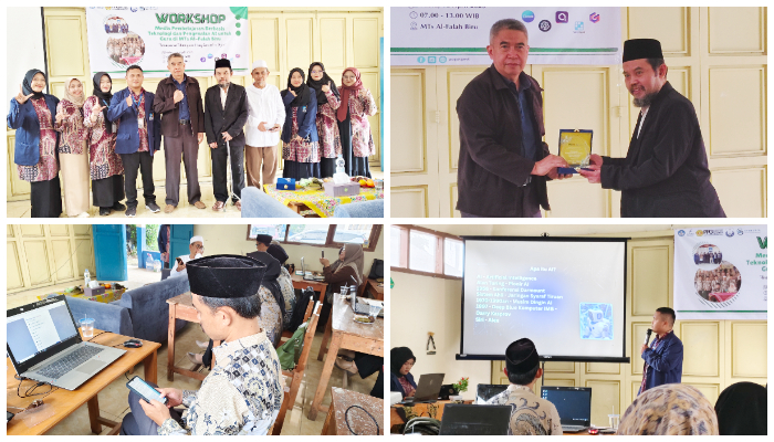 Inovasi Pembelajaran Digital Masuki MTs Al-Falah Biru, Mahasiswa PPG Perkenalkan AI dan Teknologi Canggih
